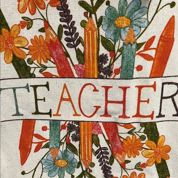 Teacher Canvas Tote Bag 🍎✏️♻️ - Picture 6 of 8